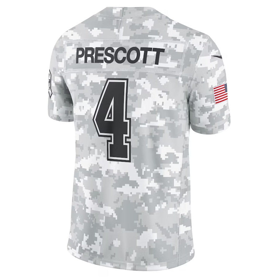 D.Cowboys #4 Dak Prescott Player Arctic Camo Salute to Service Limited Stitched American Football Jerseys football jersey product view 1