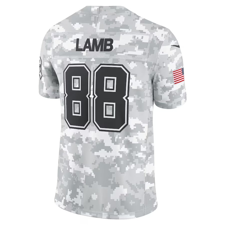 D.Cowboys #88 CeeDee Lamb Player Arctic Camo Salute to Service Limited Stitched American Football Jerseys football jersey product view 1