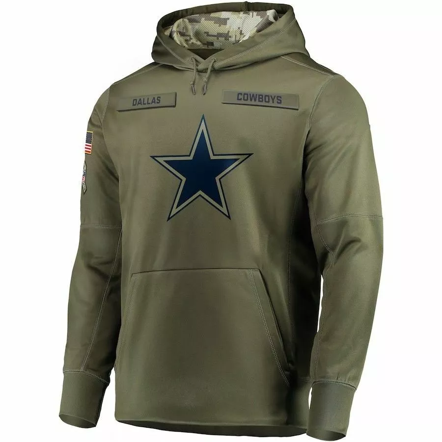 D.Cowboys Salute To Service Club Pullover Hoodie Player Jersey -Stitched American Football Jerseys football jersey product view 1