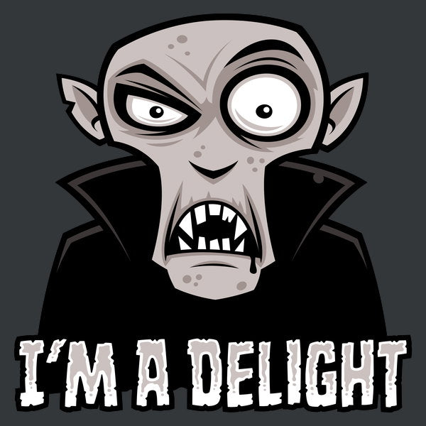 Delightfully Dreadful Vampire - Adult & Kids T-Shirts, Sweatshirts & Hoodies apparel design preview 1