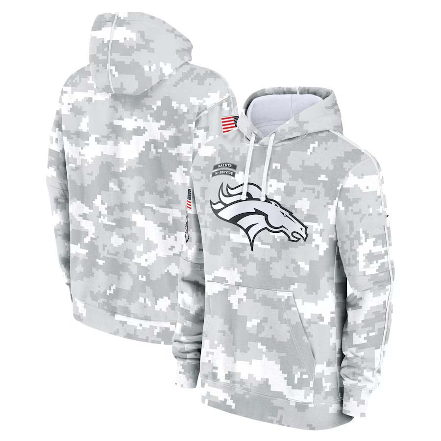 D.Broncos Salute To Service Club Pullover Hoodie Player Game Jersey Stitched American Football Jerseys football jersey product view 1