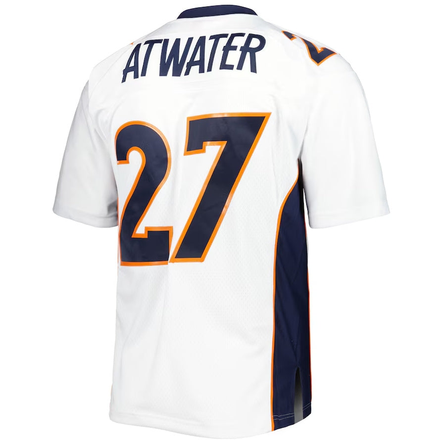 D.Broncos #27 Steve Atwater Legacy Replica Player Game Jersey - White American Football Jerseys football jersey product view 1