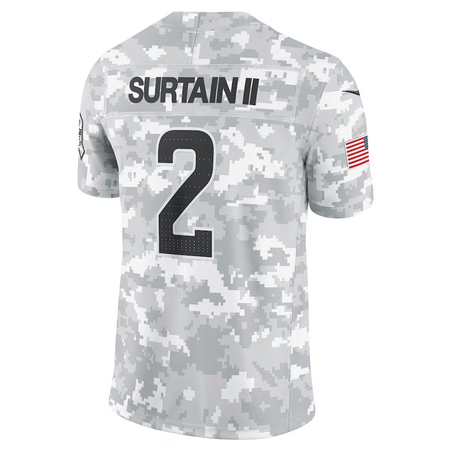 D.Broncos #2 Patrick Surtain II Player Arctic Camo Salute to Service Limited Stitched American Football Jerseys football jersey product view 1