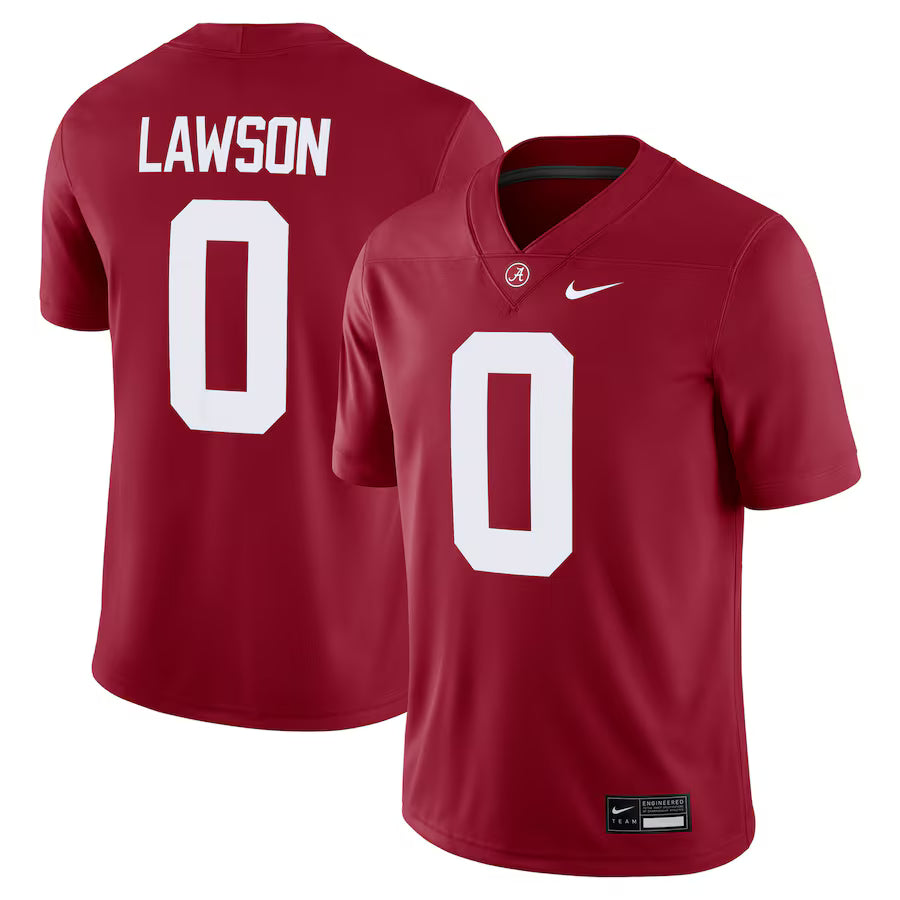Deontae Lawson Alabama Crimson Tide Jersey - Crimson sports jersey product view 1
