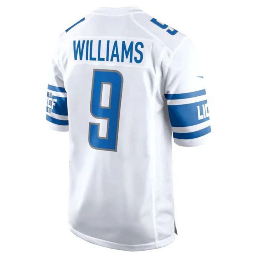 D.Lions #9 Jameson Williams Player White Game Stitched Football Jerseys football jersey product view 1