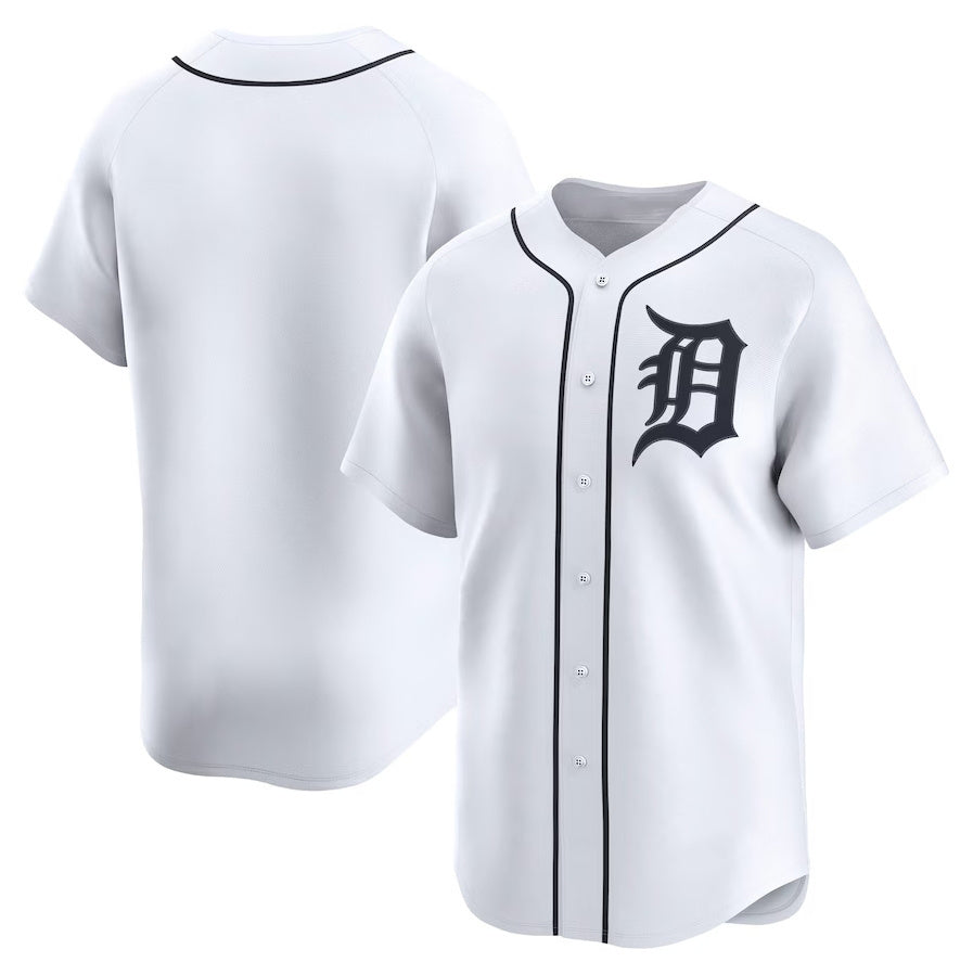 Detroit Tigers Home Limited Jersey - White Stitched Baseball Jersey baseball jersey product view 1