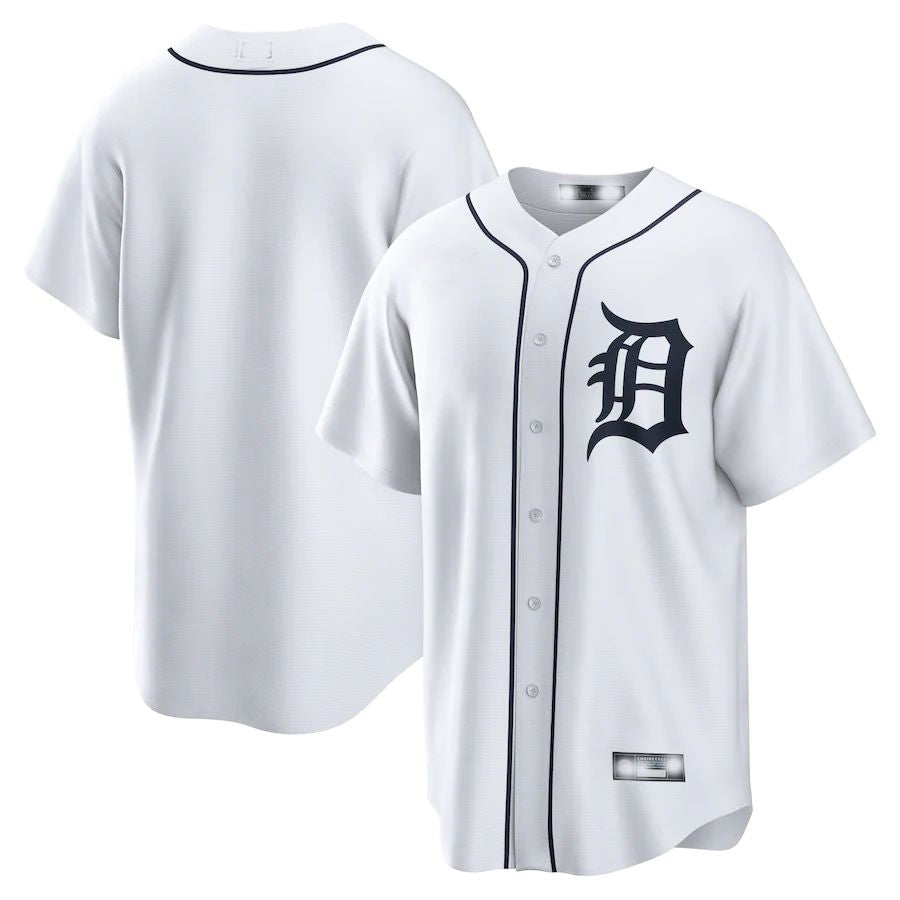Detroit Tigers White Home Replica Team Jersey Baseball Jerseys baseball jersey product view 1
