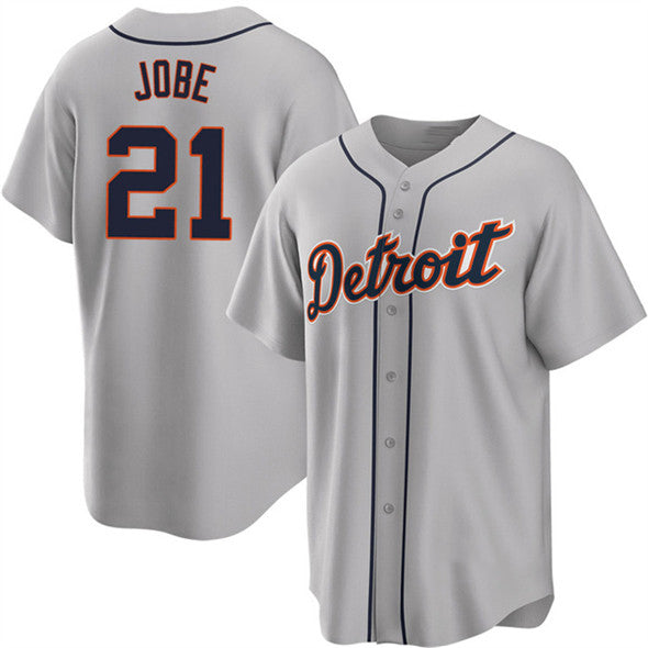 Detroit Tigers #21 Jackson Jobe Gray Cool Base Stitched Baseball Jersey baseball jersey product view 1