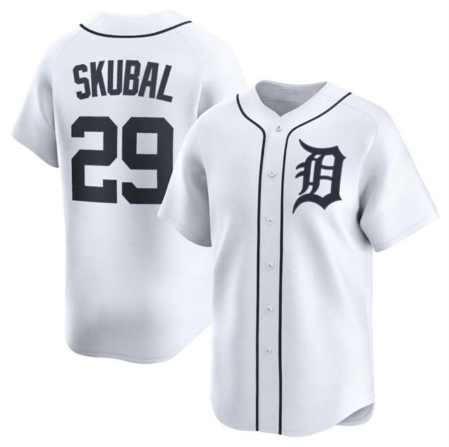 Detroit Tigers #29 Tarik Skubal White 2024 Home Limited Stitched Baseball Jersey baseball jersey product view 1