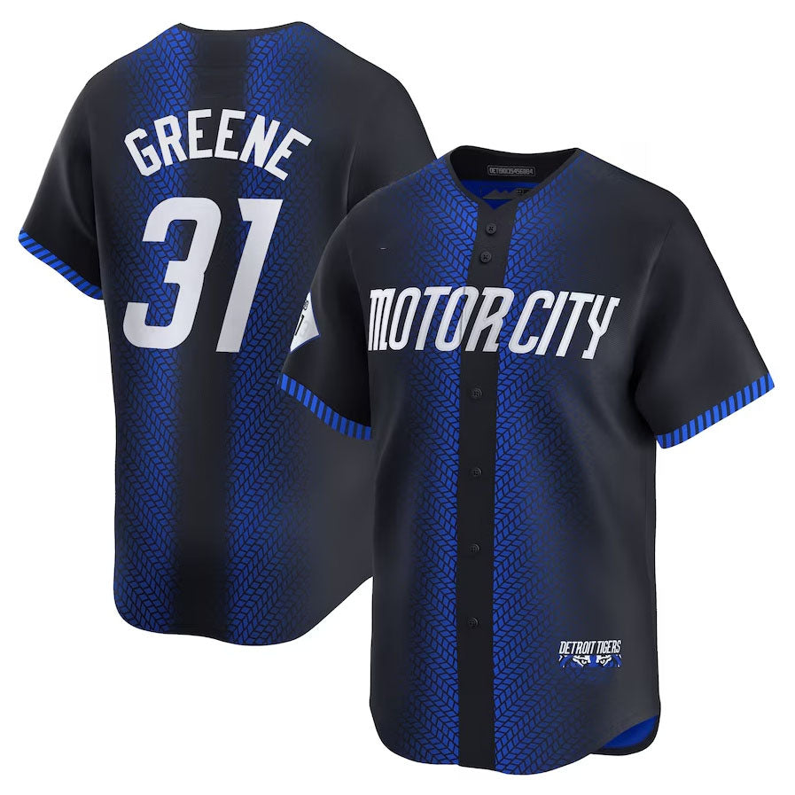 Detroit Tigers #31 Riley Greene 2024 City Connect Limited Jersey - Navy Baseball Jerseys baseball jersey product view 1