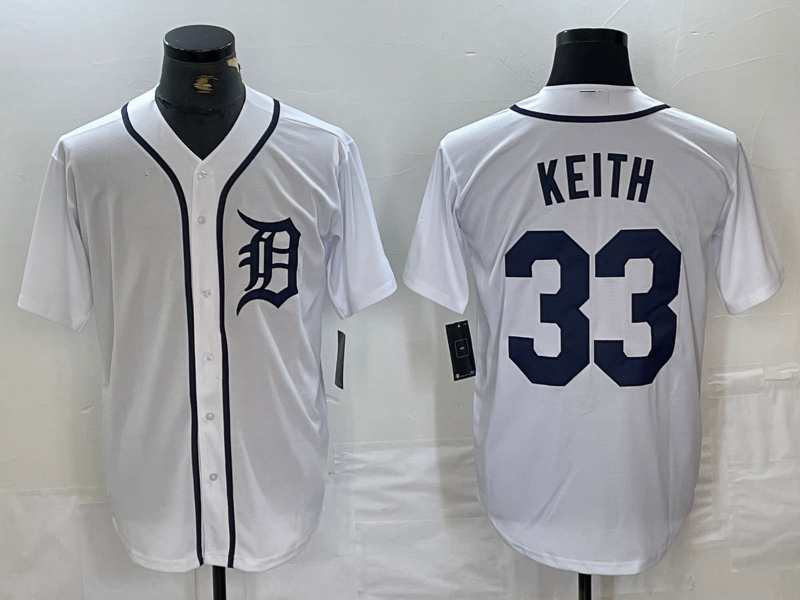 Detroit Tigers #33 Colt Keith White Cool Base Stitched Baseball Jerseys baseball jersey product view 1