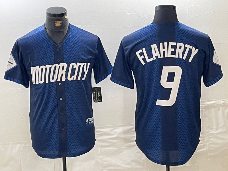 Detroit Tigers #9 Jack Flaherty 2024 Navy City Connect Cool Base Limited Stitched Jersey Baseball Jerseys baseball jersey product view 1