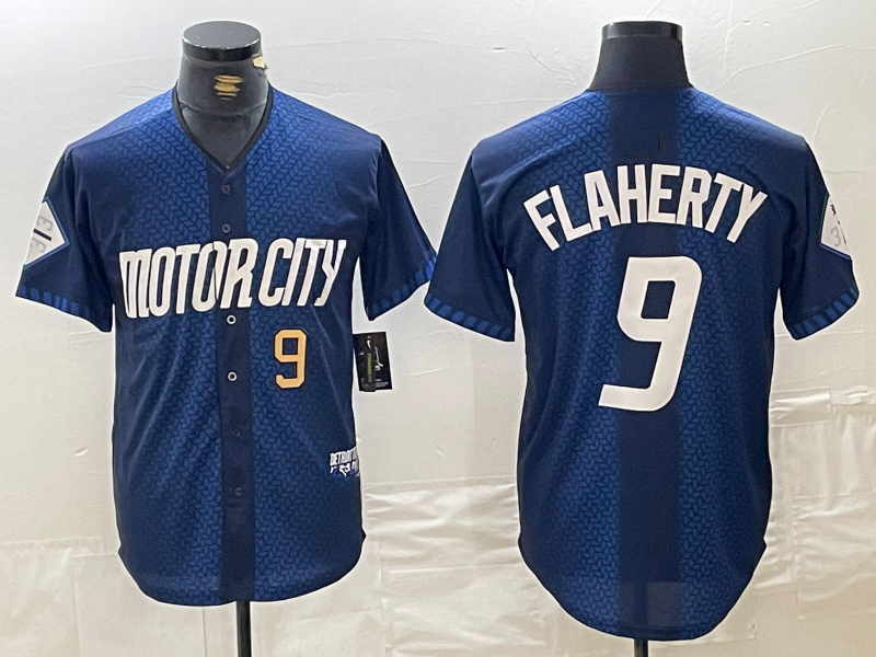 Detroit Tigers #9 Jack Flaherty 2024 Navy City Connect Cool Base Limited Stitched Jersey Baseball Jerseys baseball jersey product view 1