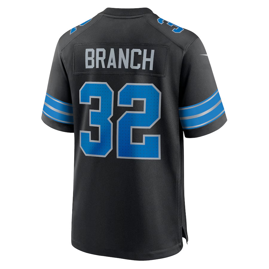 D.Lions #32 Brian Branch Player Black Home Game Football Jerseys football jersey product view 1