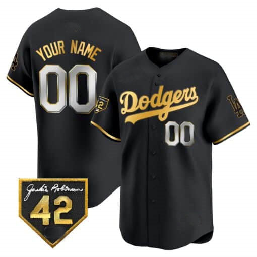 Custom Los Angeles Dodgers 2024 Jackie Robinson Patch Vapor Premier Limited ¨C All Stitched Baseball Jersey baseball jersey product view 1