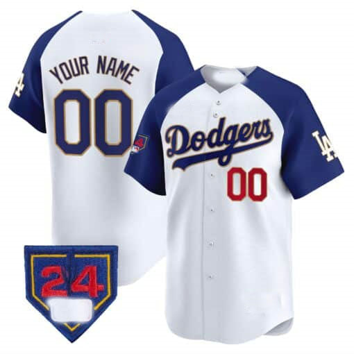 Custom Los Angeles Dodgers 2024 Spring Training Patch Vapor Premier Limited ¨C All Stitched Baseball Jersey baseball jersey product view 3