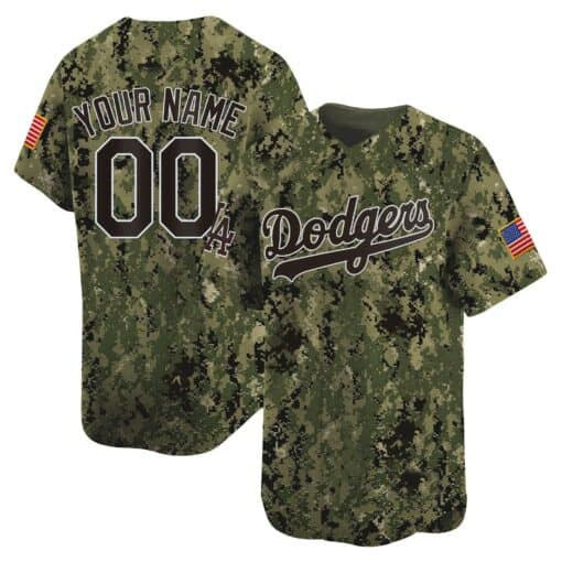 Custom Los Angeles Dodgers USMC Alternate Vapor Premier Limited ¨C All Stitched Baseball Jersey baseball jersey product view 1