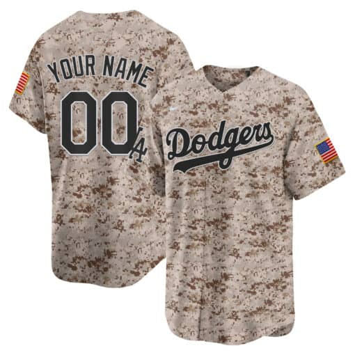 Custom Los Angeles Dodgers USMC Alternate Vapor Premier Limited ¨C All Stitched Baseball Jersey baseball jersey product view 2