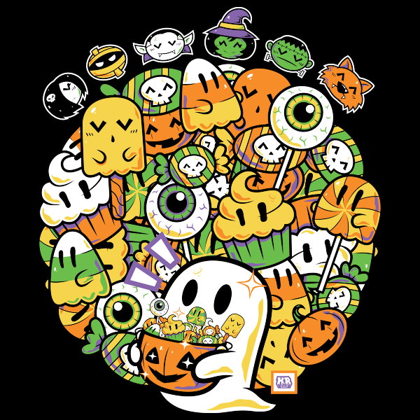 Doodle Ween - Adult & Kids T-Shirts, Sweatshirts & Hoodies apparel design preview 1
