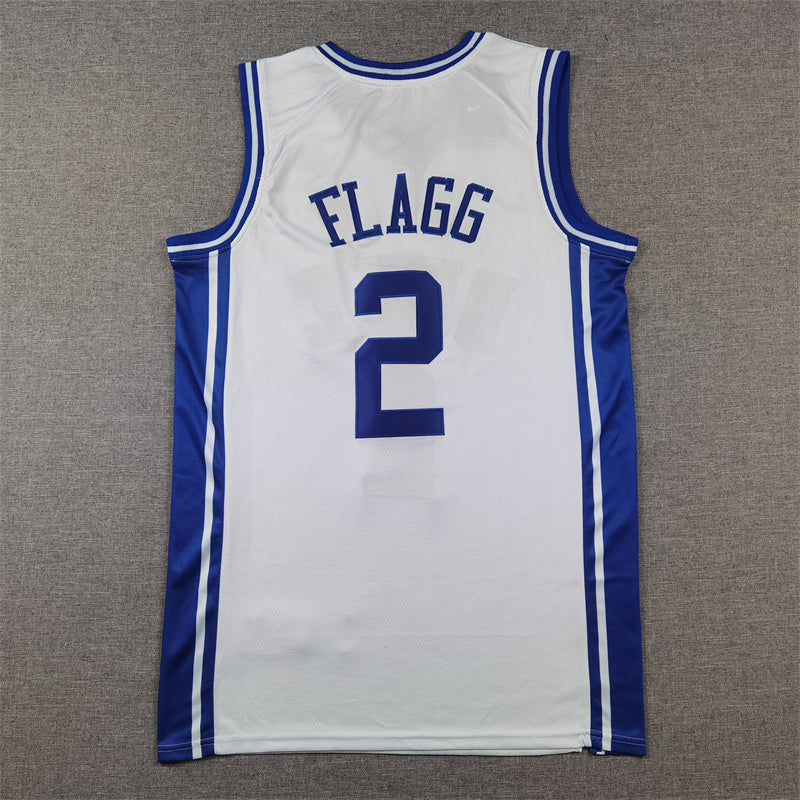 Cooper Flagg Duke Blue Devils Jersey - White sports jersey product view 2