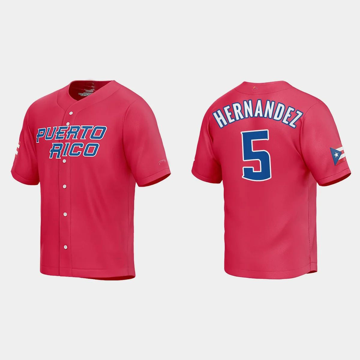 #5 ENRIQUE HERNANDEZ WORLD BASEBALL CLASSIC 2023 WORLD BASEBALL CLASSIC JERSEY ¨C RED Stitches Baseball Jerseys baseball jersey product view 1