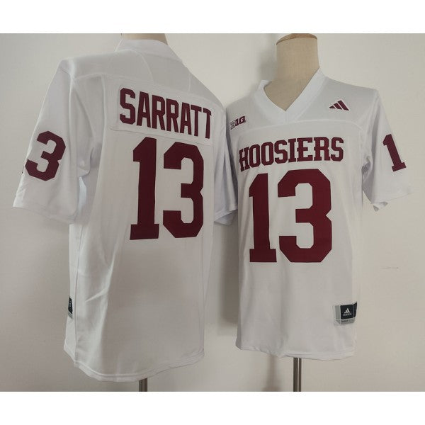 Elijah Sarratt Indiana Hoosiers Jersey - White sports jersey product view 1
