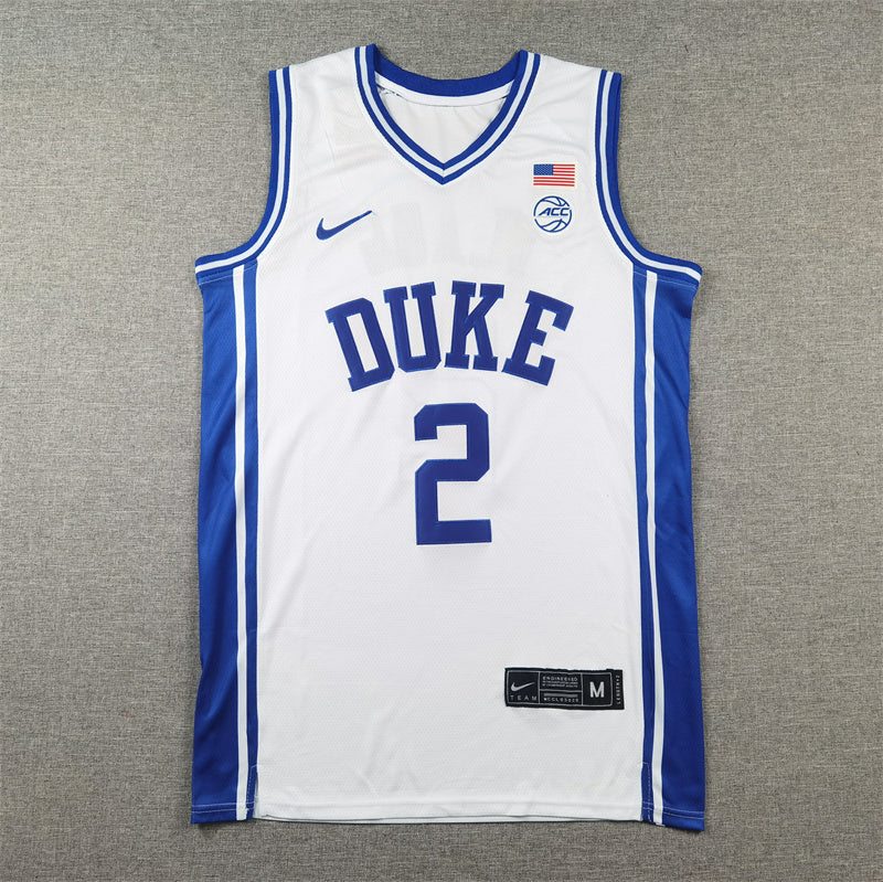 Cooper Flagg Duke Blue Devils Jersey - White sports jersey product view 1