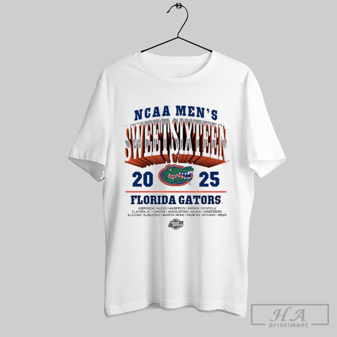 Florida Gators 2025 Ncaa Mens Basketball Sweet - Adult & Kids T-Shirts, Sweatshirts & Hoodies apparel design preview 1