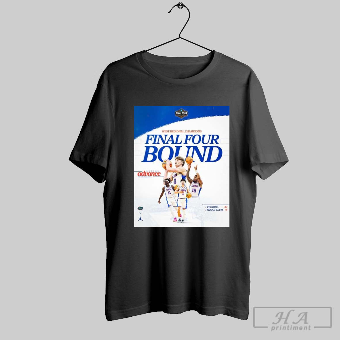 Florida Gators Advanche West Regional Champions 2025 - Adult & Kids T-Shirts, Sweatshirts & Hoodies apparel design preview 1