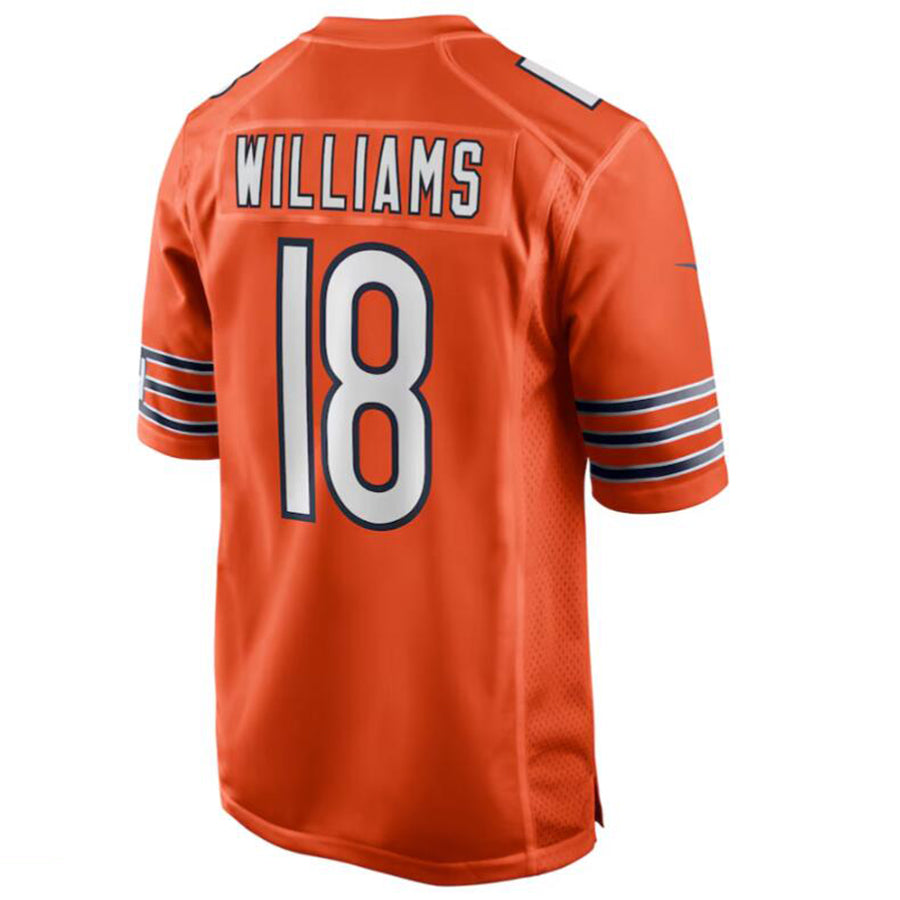 C.Bears #18 Caleb Williams Orange Player Game Football Jerseys football jersey product view 1