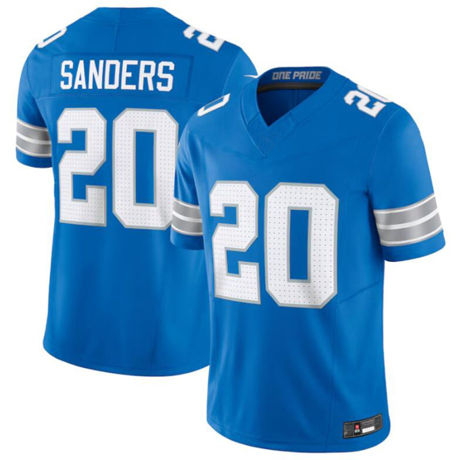 D.Lions #20 Barry Sanders Player Blue Vapor F.U.S.E. Limited Stitched Football Jerseys football jersey product view 2