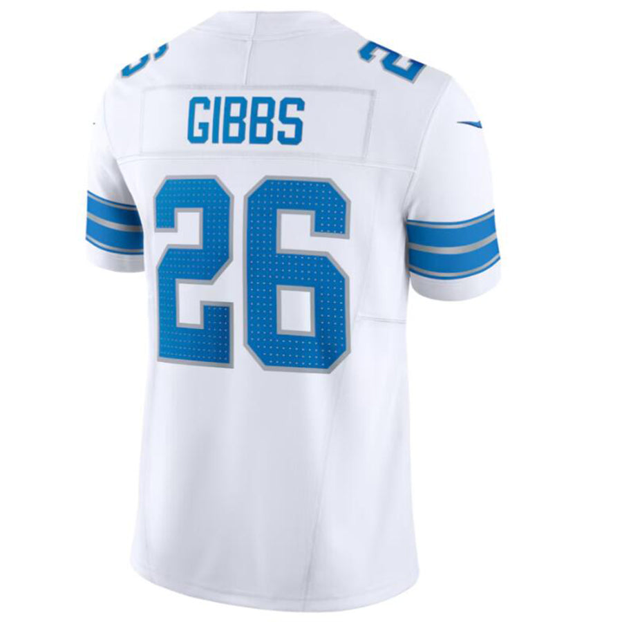 D.Lions #26 Jahmyr Gibbs Player White Vapor F.U.S.E. Limited Stitched Football Jerseys football jersey product view 1