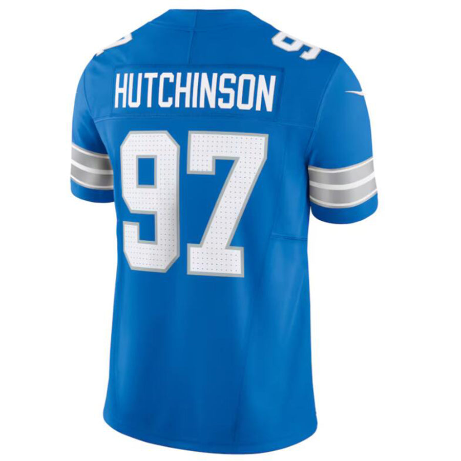 D.Lions #97 Aidan Hutchinson Player Blue Vapor F.U.S.E. Limited Stitched Football Jerseys football jersey product view 1