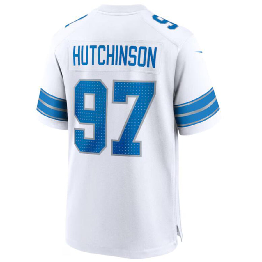 D.Lions #97 Aidan Hutchinson Player White Vapor F.U.S.E. Limited Football Jerseys football jersey product view 1