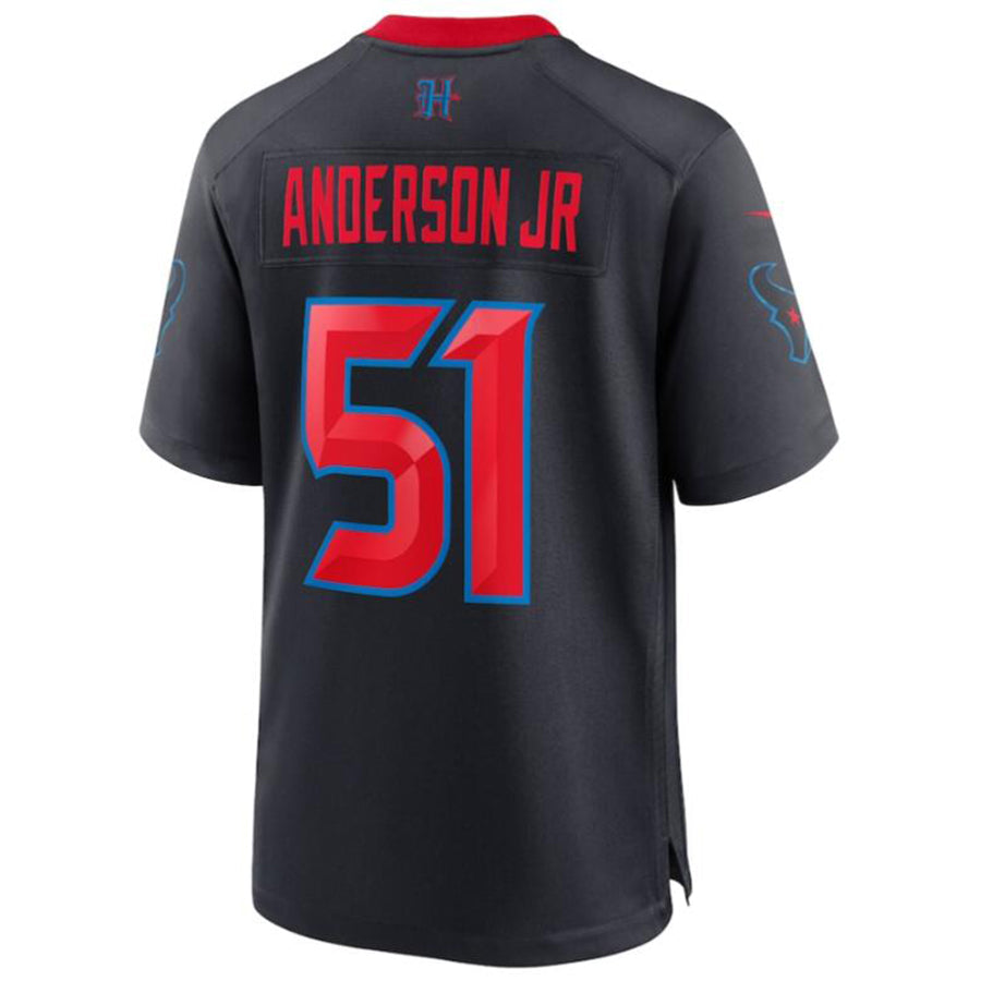 H.Texans #51 Will Anderson Jr. Player Navy Game Jersey Stitched Football Jerseys football jersey product view 1