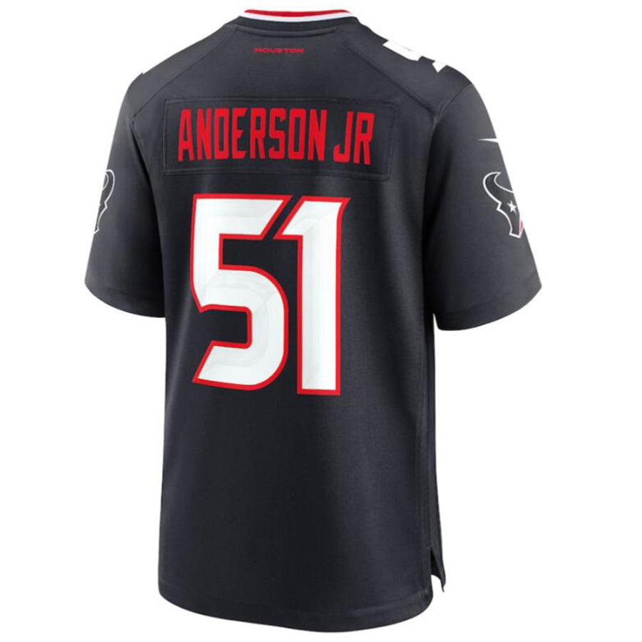 H.Texans #51 Will Anderson Jr. Player Navy Game Jersey Stitched American Football Jerseys football jersey product view 1