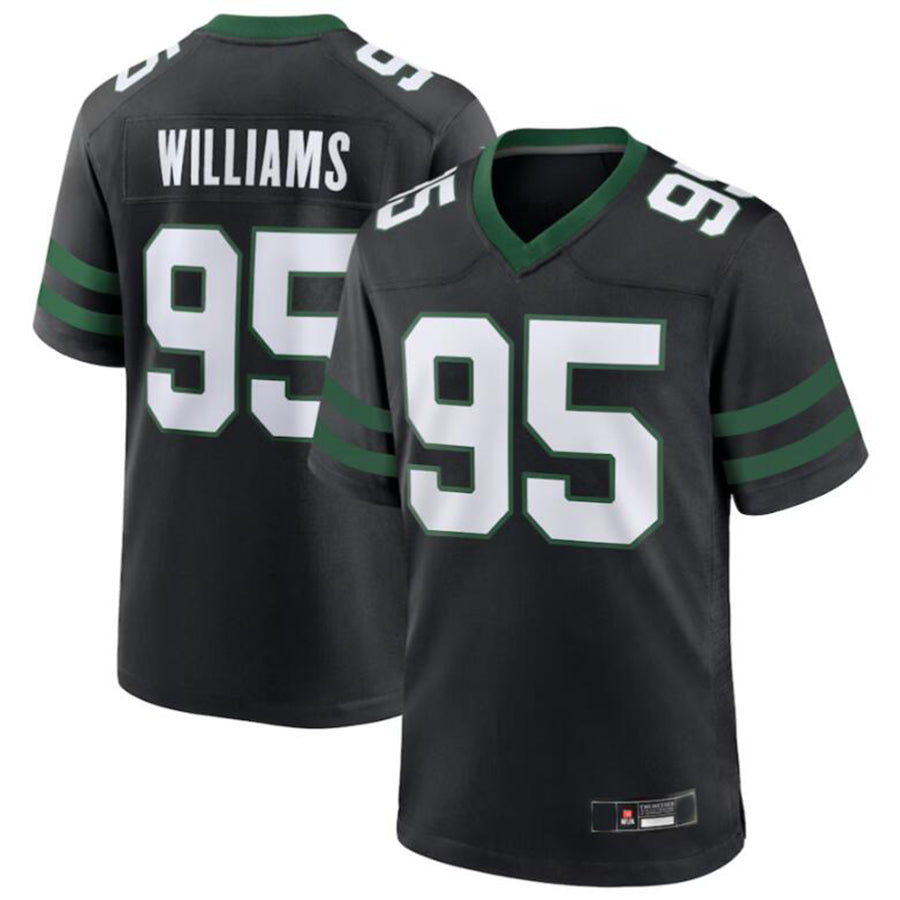 #95 Quinnen Williams Player NY.Jets Legacy Black Game Stitched Football Jerseys football jersey product view 2