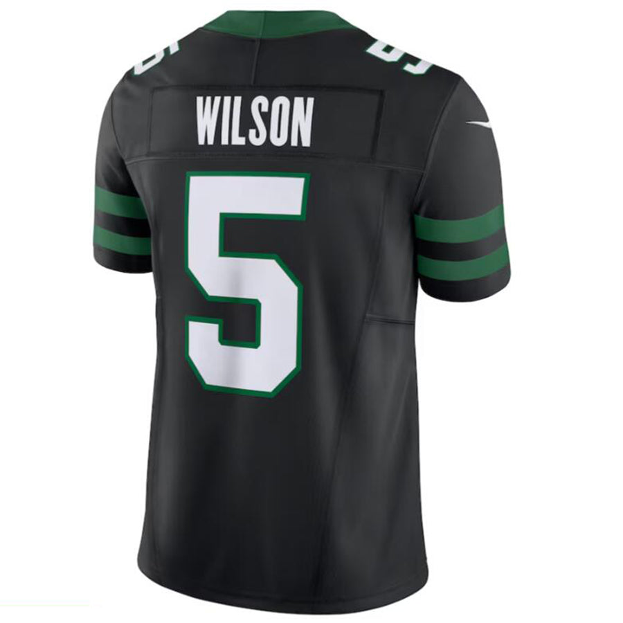 #5 Garrett Wilson Player NY.Jets Black Vapor F.U.S.E. Limited Football Jerseys football jersey product view 1
