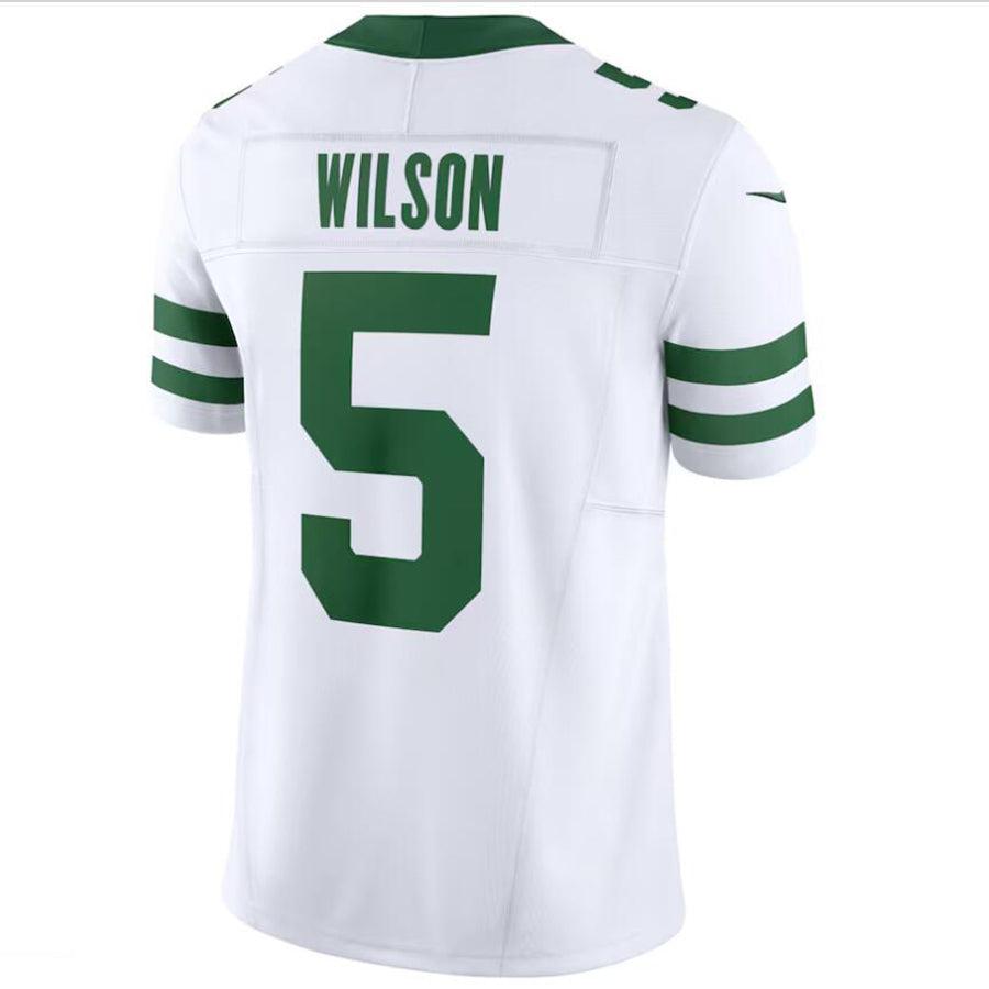 #5 Garrett Wilson Player NY.Jets White Vapor F.U.S.E. Limited Football Jerseys football jersey product view 1