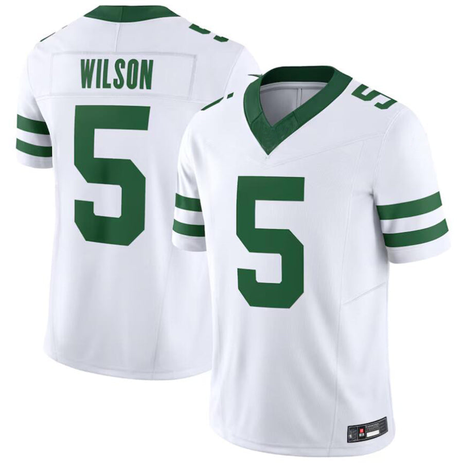 #5 Garrett Wilson Player NY.Jets White Vapor F.U.S.E. Limited Football Jerseys football jersey product view 2