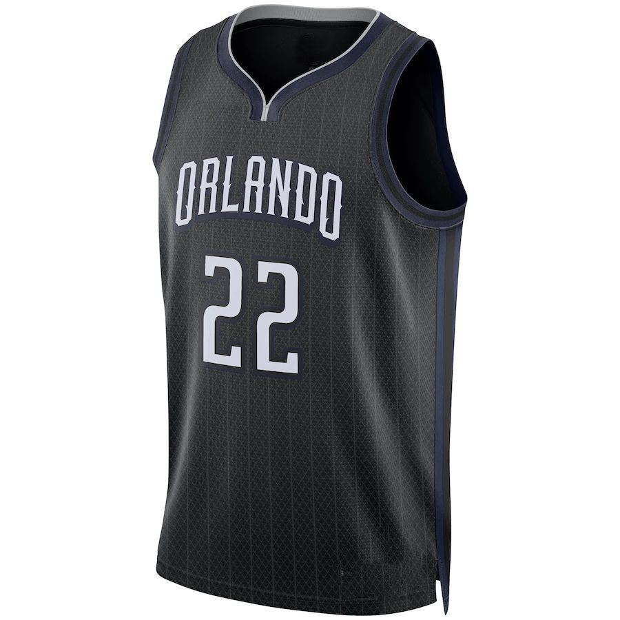 O.Magic #22 Franz Wagner Unisex 2022-23 Swingman Jersey City Edition Black Stitched American Basketball Jersey basketball jersey product view 1