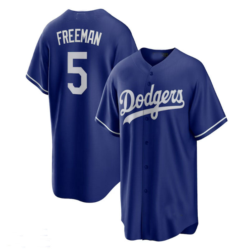 Los Angeles Dodgers #5 Freddie Freeman Alternate Replica Player Jersey - Royal Baseball Jerseys baseball jersey product view 1