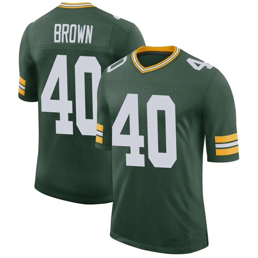 GB.Packers #40 Omar Brown Player Limited Green Alternate Vapor Football Jerseys football jersey product view 1