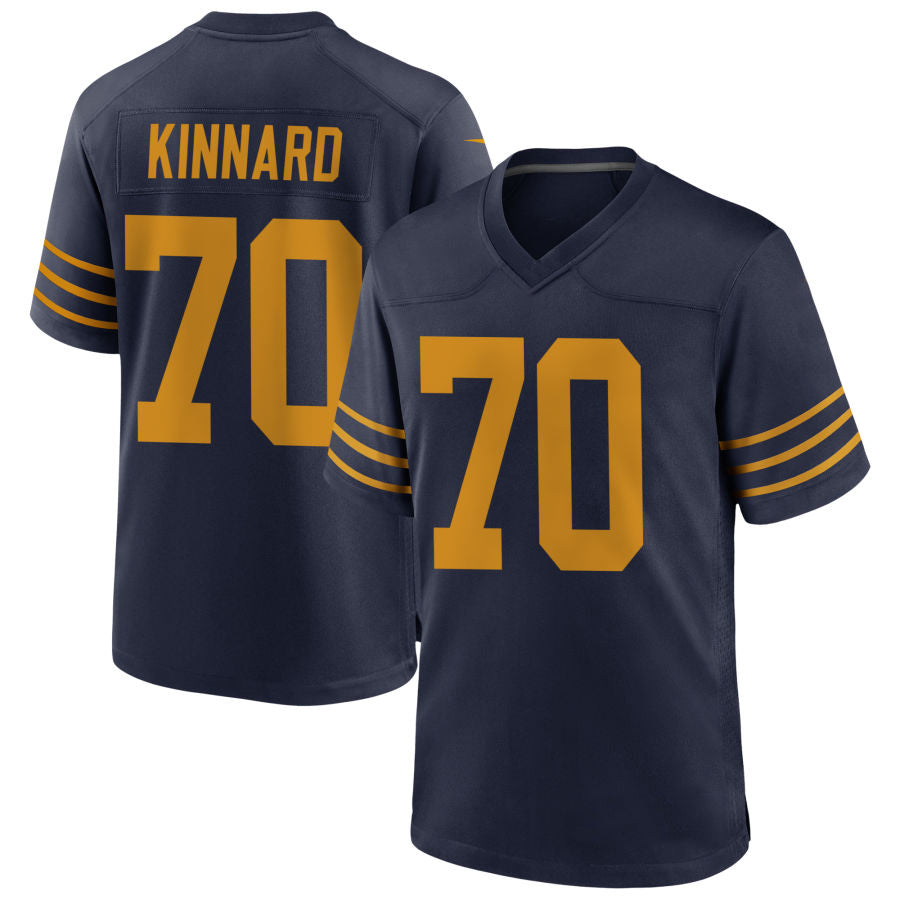 GB.Packers #70 Darian Kinnard Player Navy The 1923 Classic Game Football Jerseys football jersey product view 1