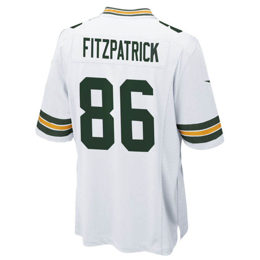 GB.Packers #86 John FitzPatrick Player White Home Game Football Jerseys football jersey product view 1