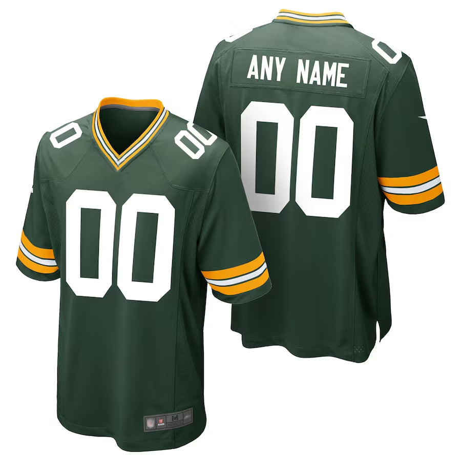 GB.Packers Home Game Football Jerseys - Green - Custom football jersey product view 2