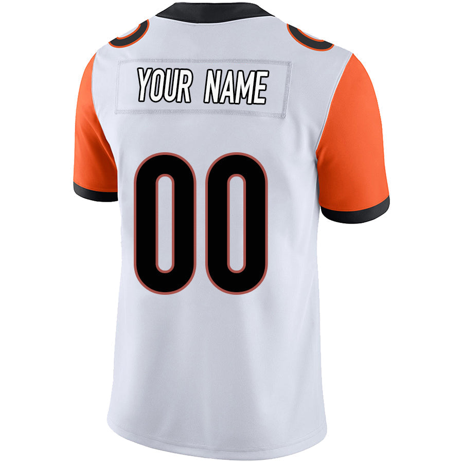 Custom C.Bengals White Stitched Game Football Jerseys football jersey product view 1