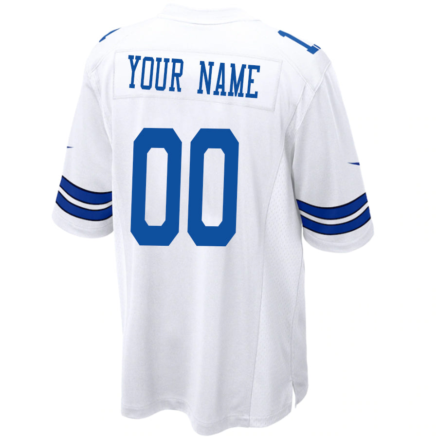 Custom D.Cowboys White Game Jersey -Stitched American Football Jerseys football jersey product view 1