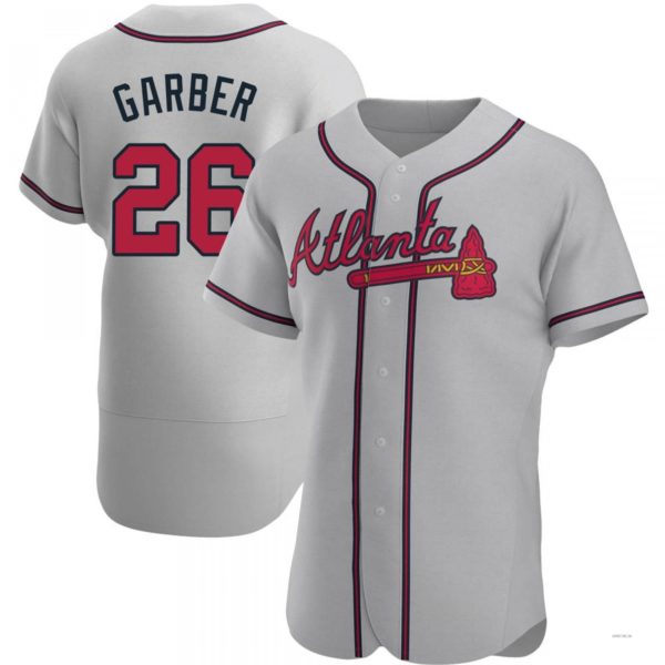 Atlanta Braves #26 Gene Garber Gray Road Jersey Stitches Baseball Jerseys baseball jersey product view 1