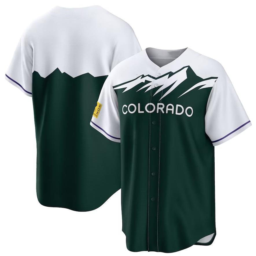 Colorado Rockies Green City Connect Replica Team Jersey baseball jersey product view 1
